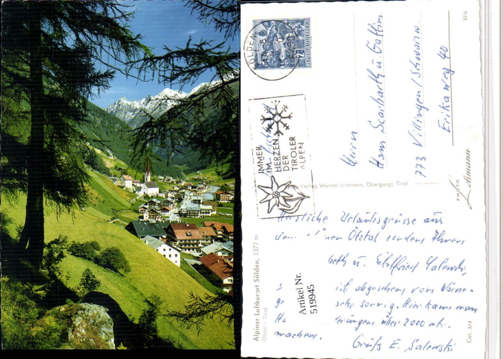 Alte Ansichtskarte – Old Postcard