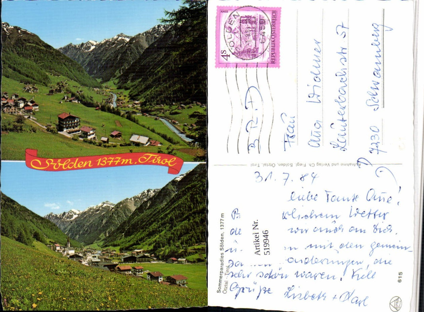 Alte Ansichtskarte – Old Postcard