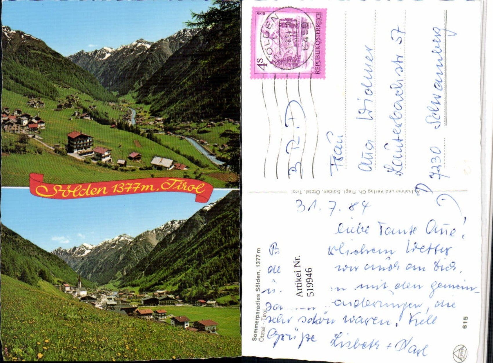 Alte Ansichtskarte – Old Postcard