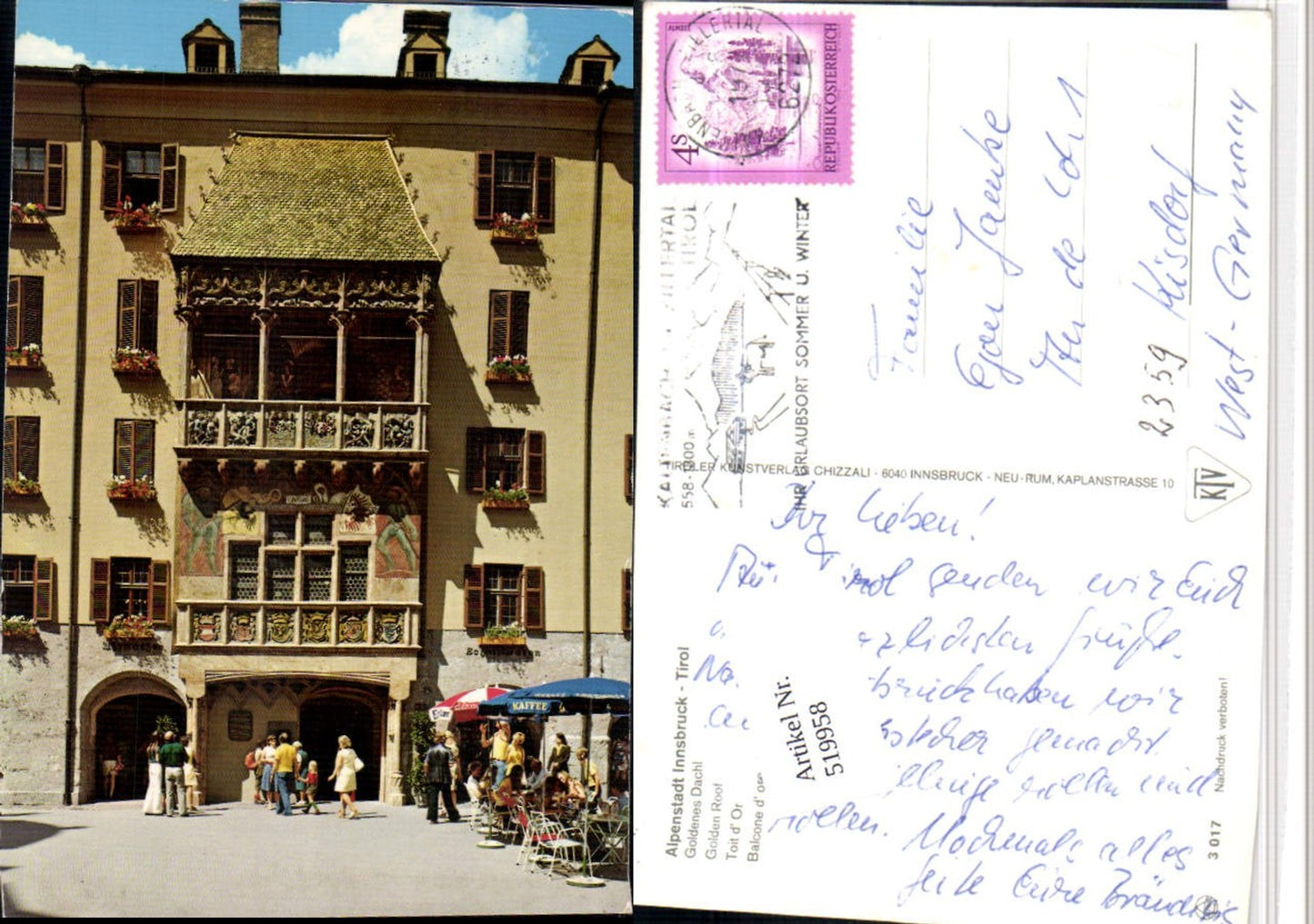 Alte Ansichtskarte – Old Postcard