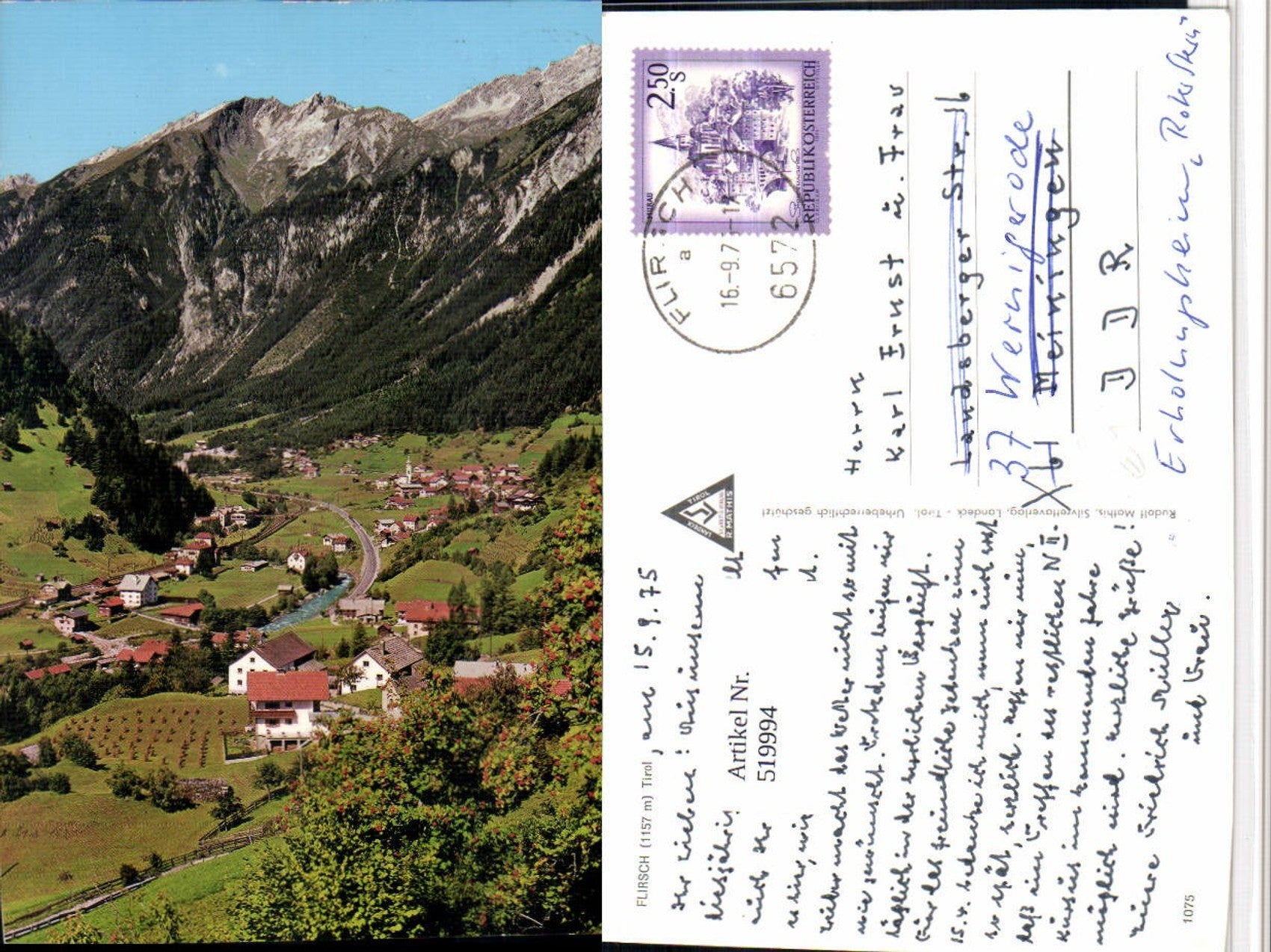 Alte Ansichtskarte – Old Postcard