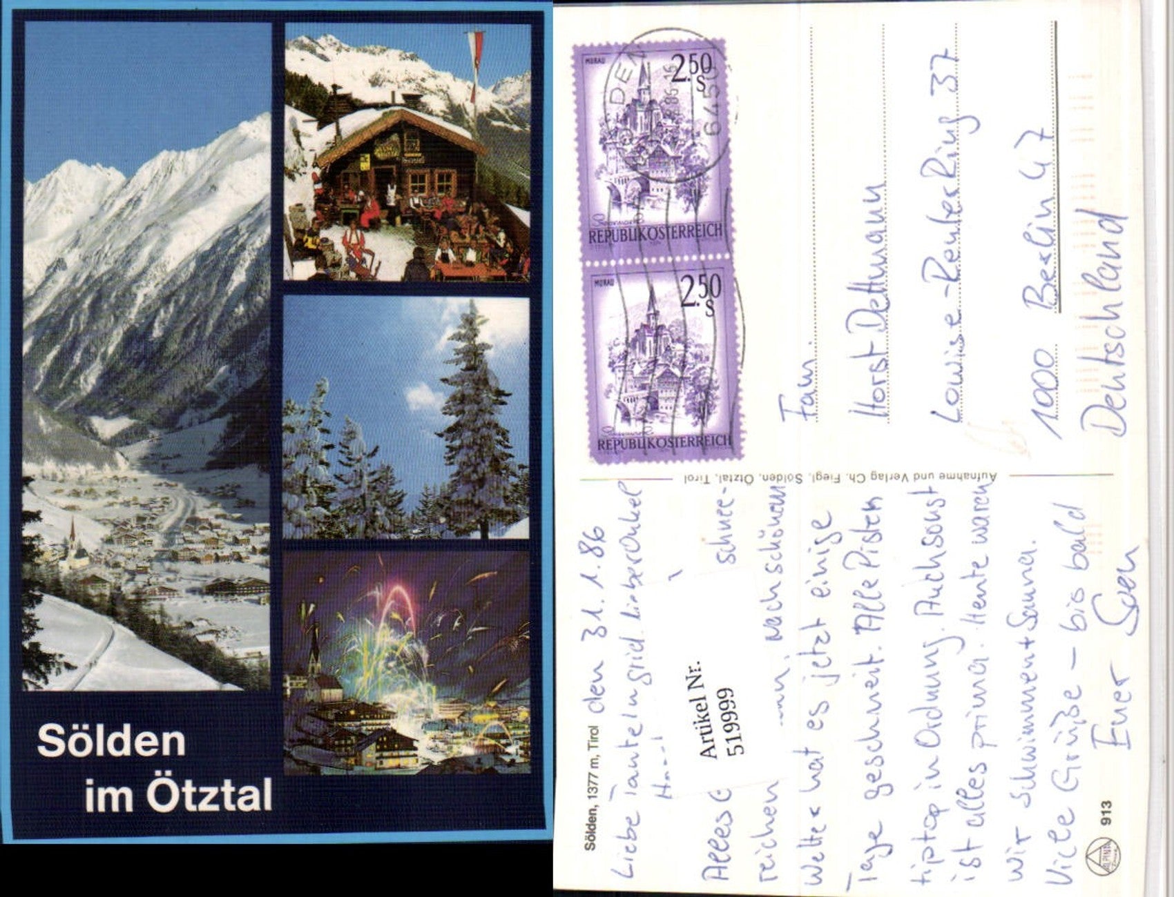 Alte Ansichtskarte – Old Postcard