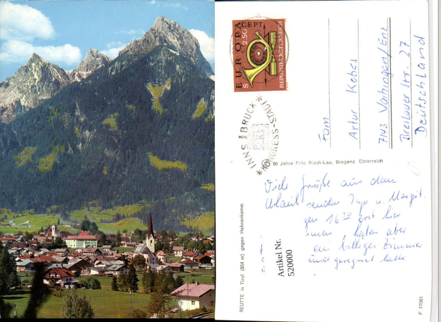Alte Ansichtskarte – Old Postcard