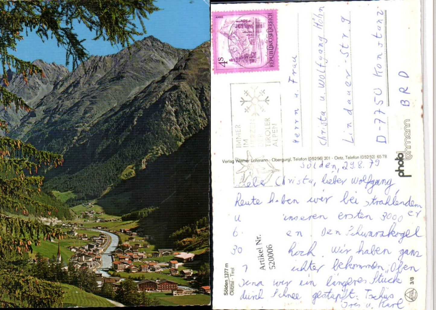 Alte Ansichtskarte – Old Postcard