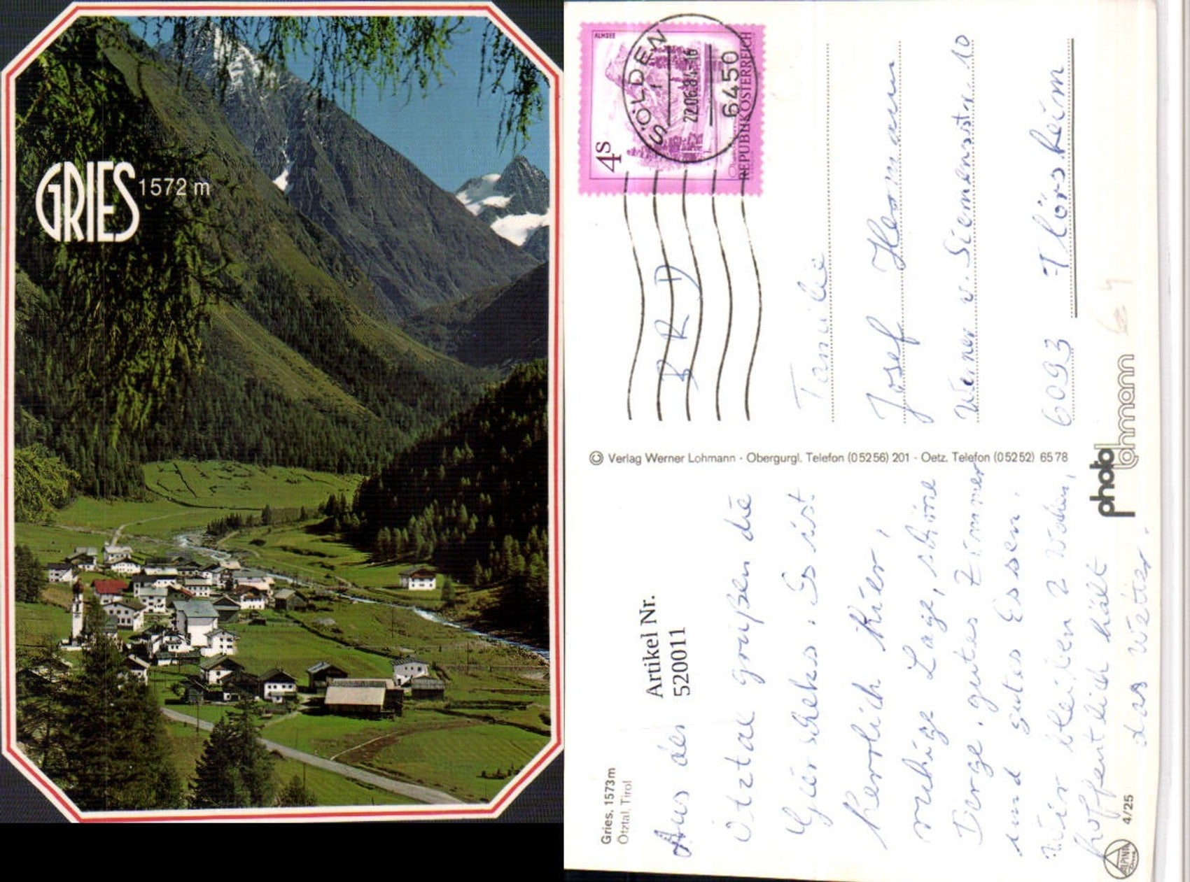 Alte Ansichtskarte – Old Postcard