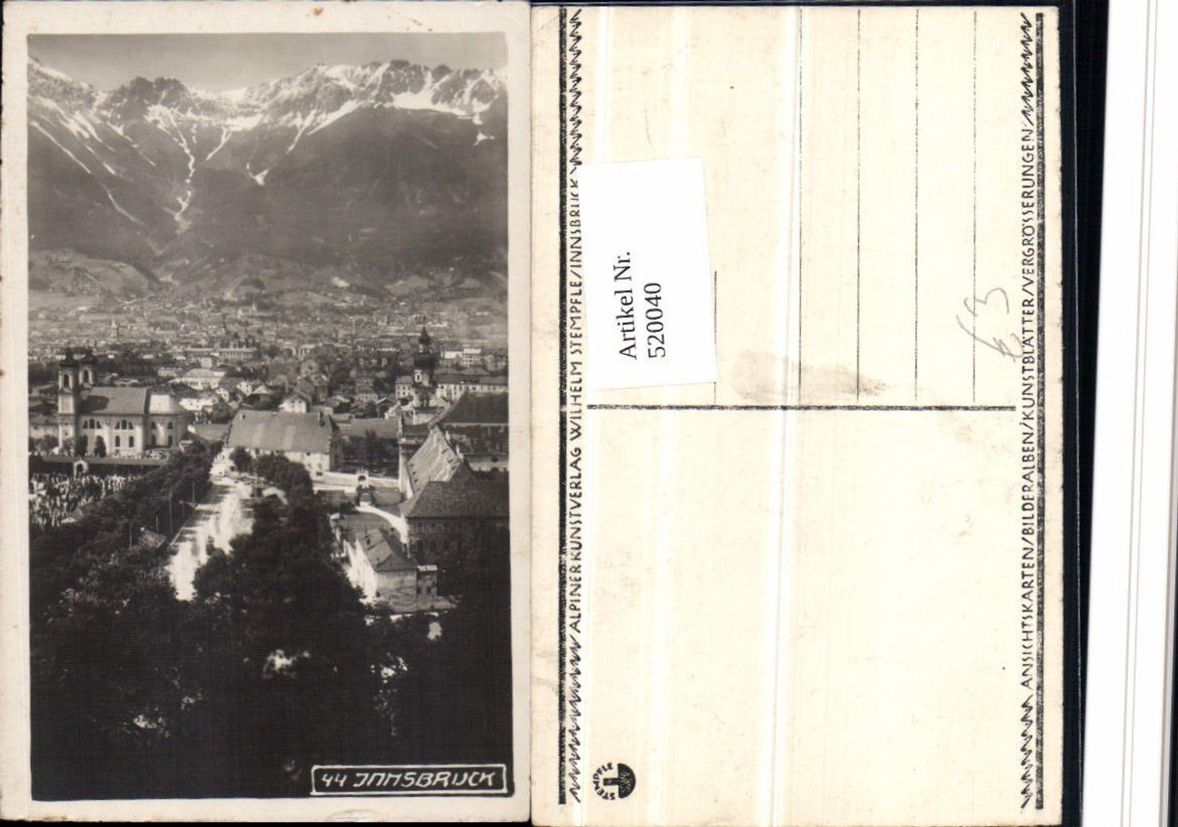 Alte Ansichtskarte – Old Postcard