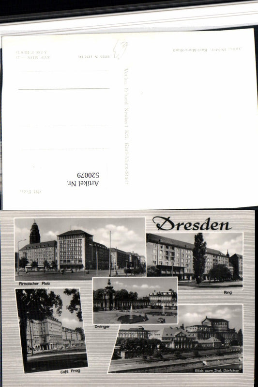 520079,Stadt Dresden Ring Cafe Prag Pirnaischer Platz