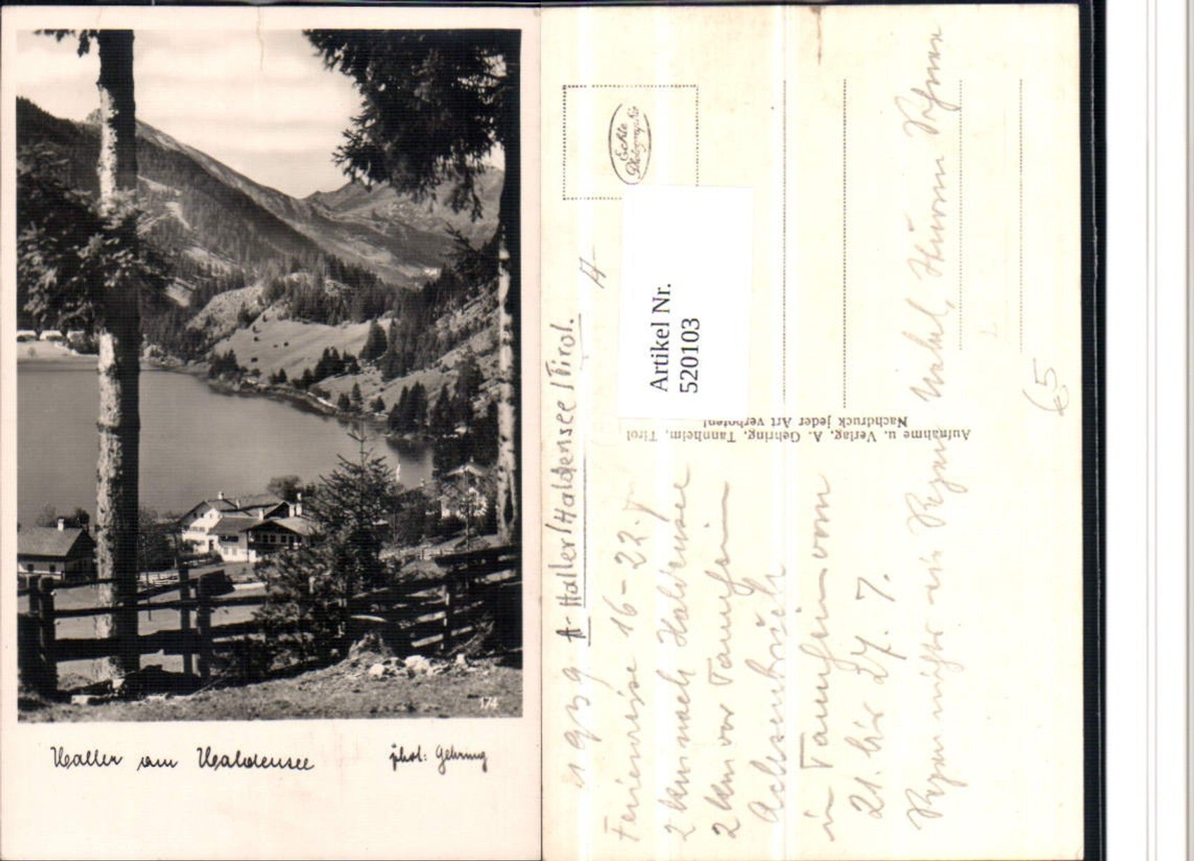 Alte Ansichtskarte – Old Postcard