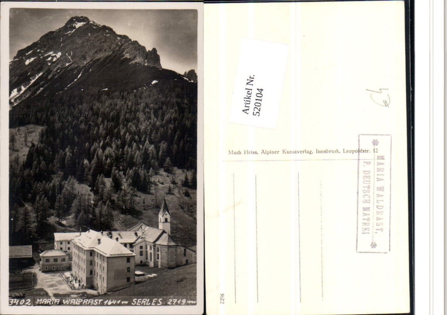 Alte Ansichtskarte – Old Postcard