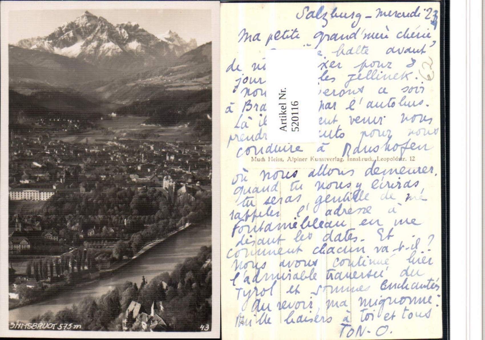 Alte Ansichtskarte – Old Postcard