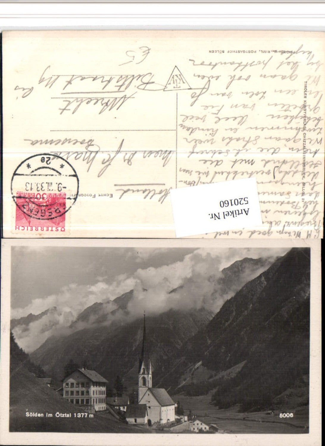 Alte Ansichtskarte – Old Postcard