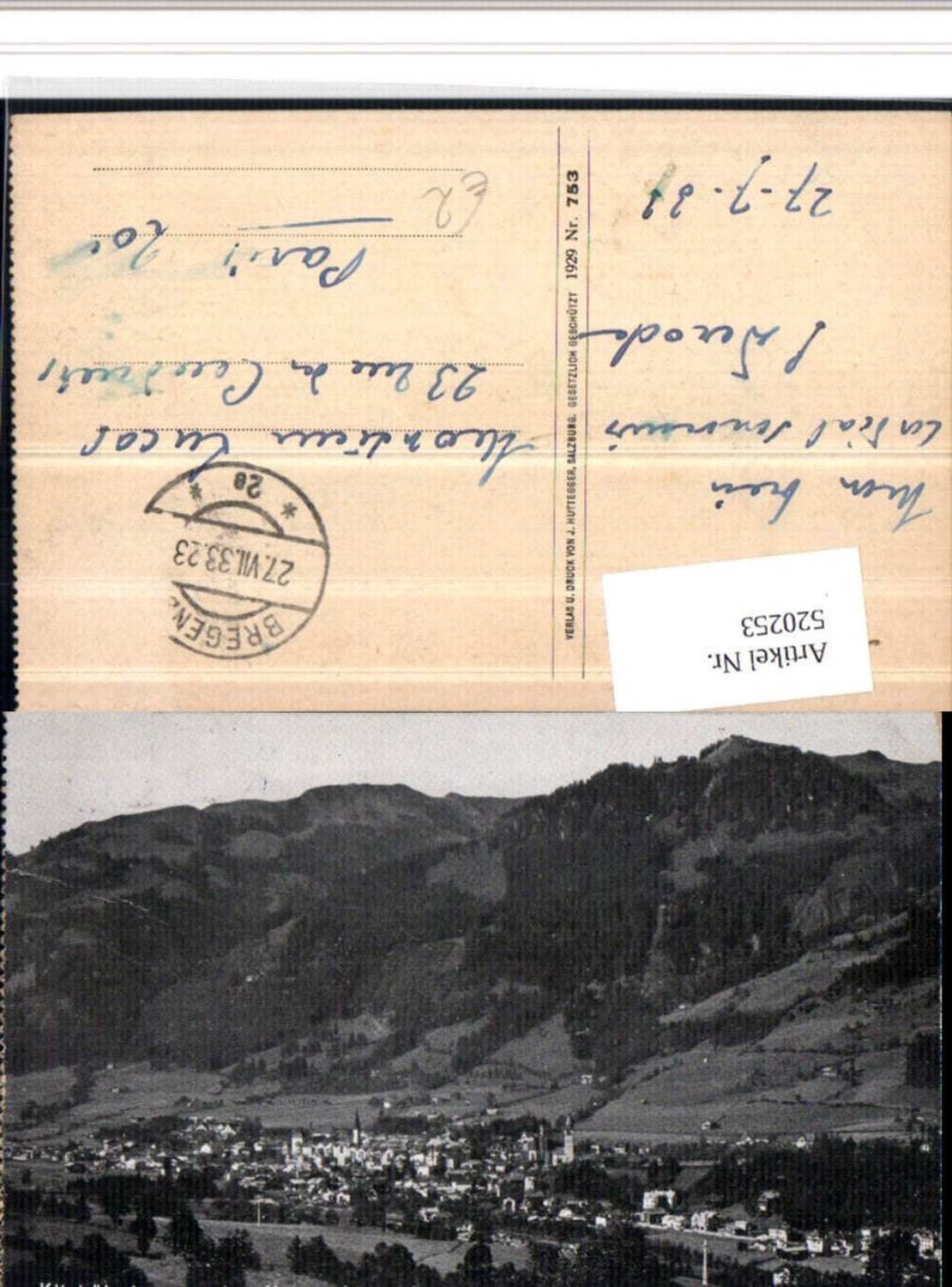 Alte Ansichtskarte – Old Postcard