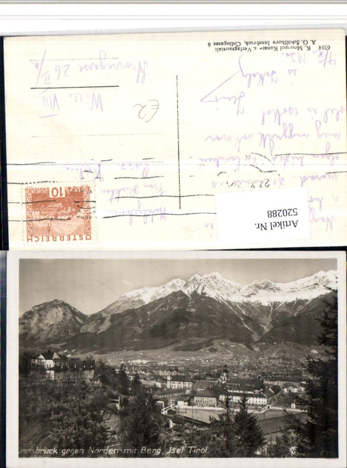 Alte Ansichtskarte – Old Postcard