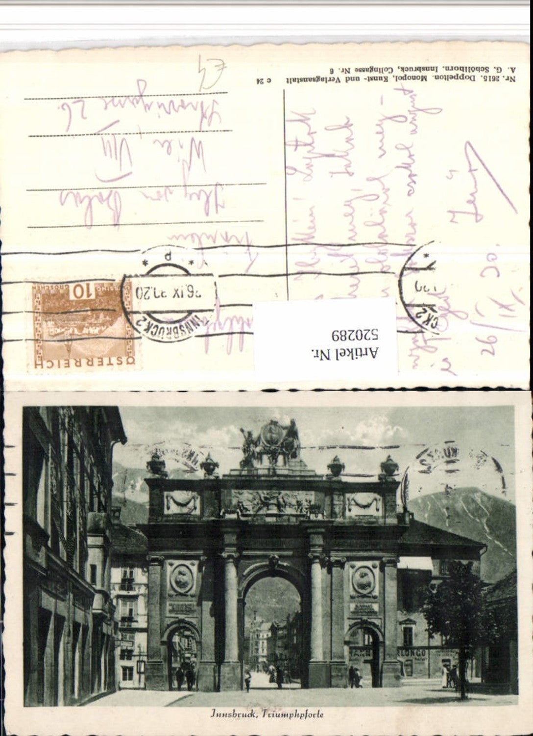 Alte Ansichtskarte – Old Postcard