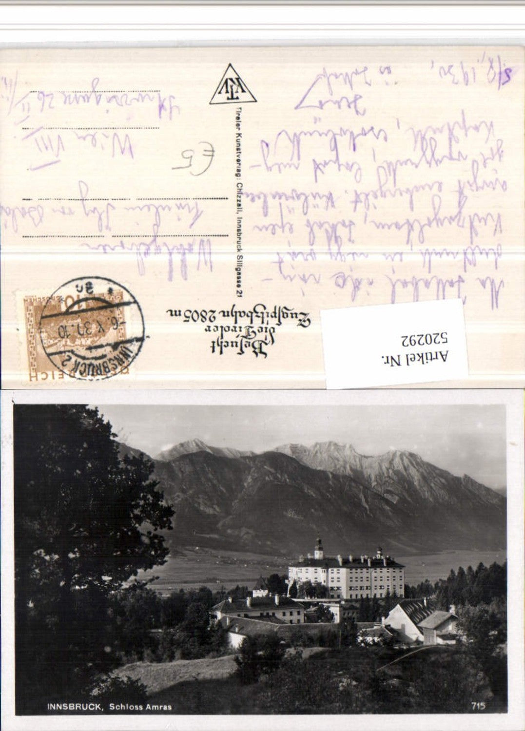 Alte Ansichtskarte – Old Postcard
