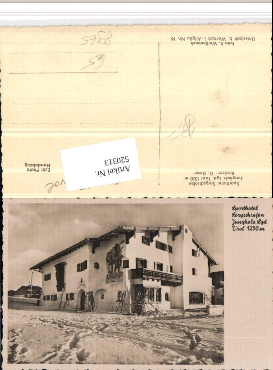 Alte Ansichtskarte – Old Postcard