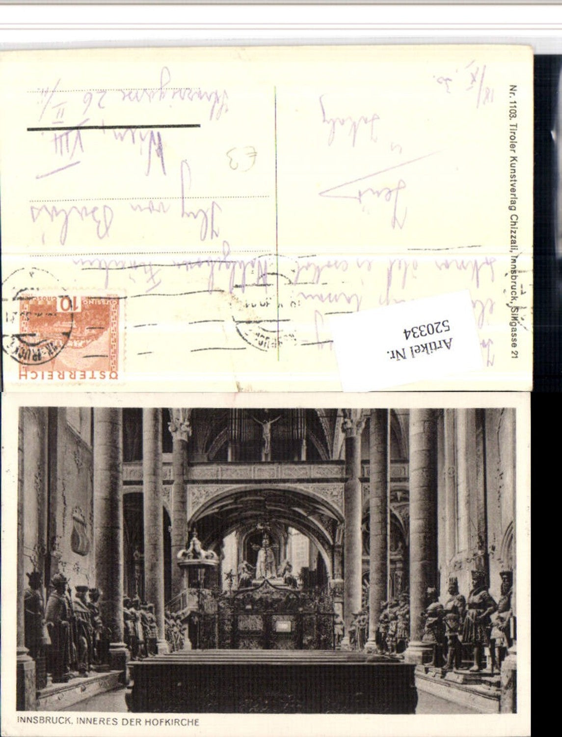Alte Ansichtskarte – Old Postcard