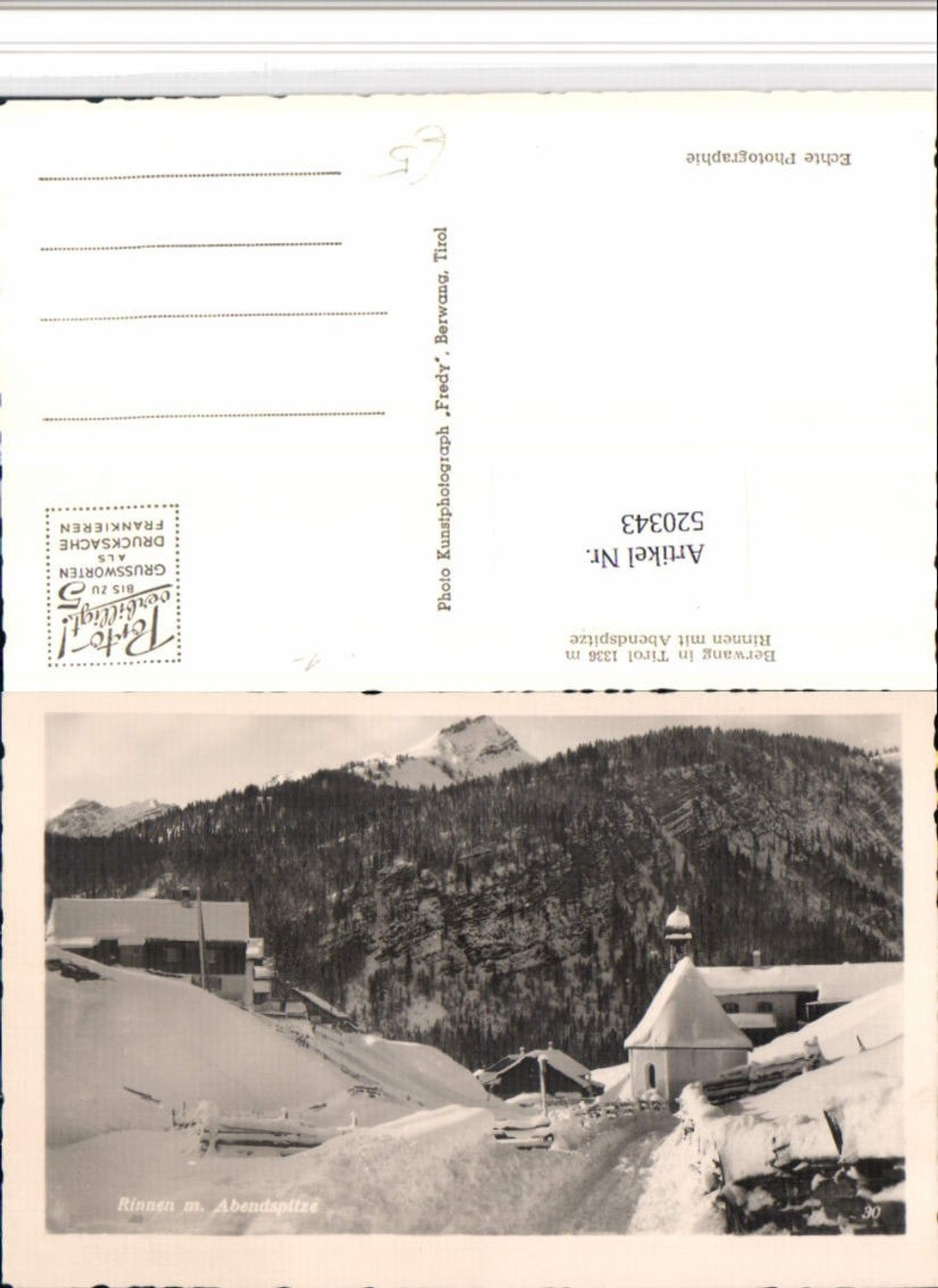 Alte Ansichtskarte – Old Postcard