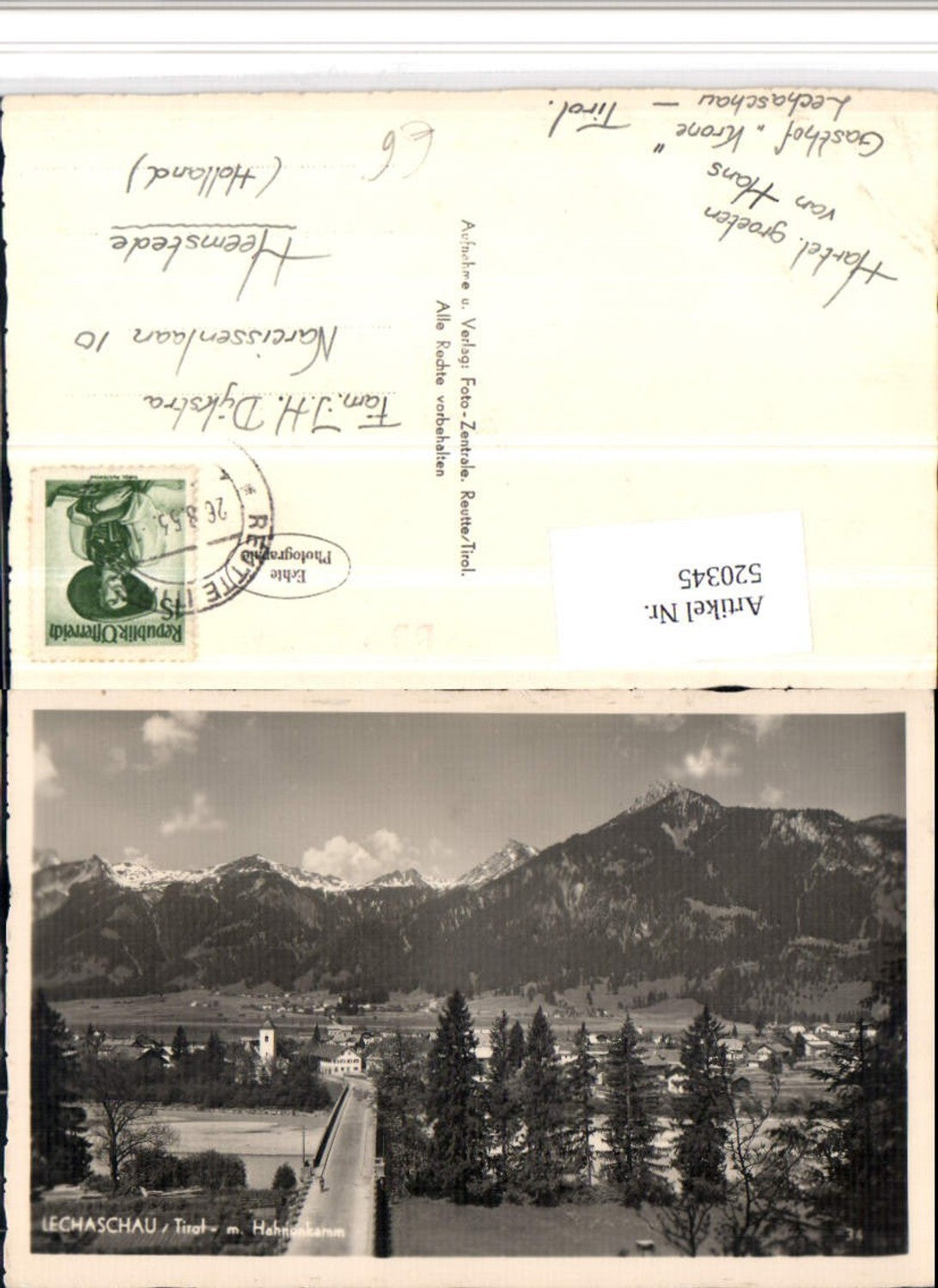 Alte Ansichtskarte – Old Postcard
