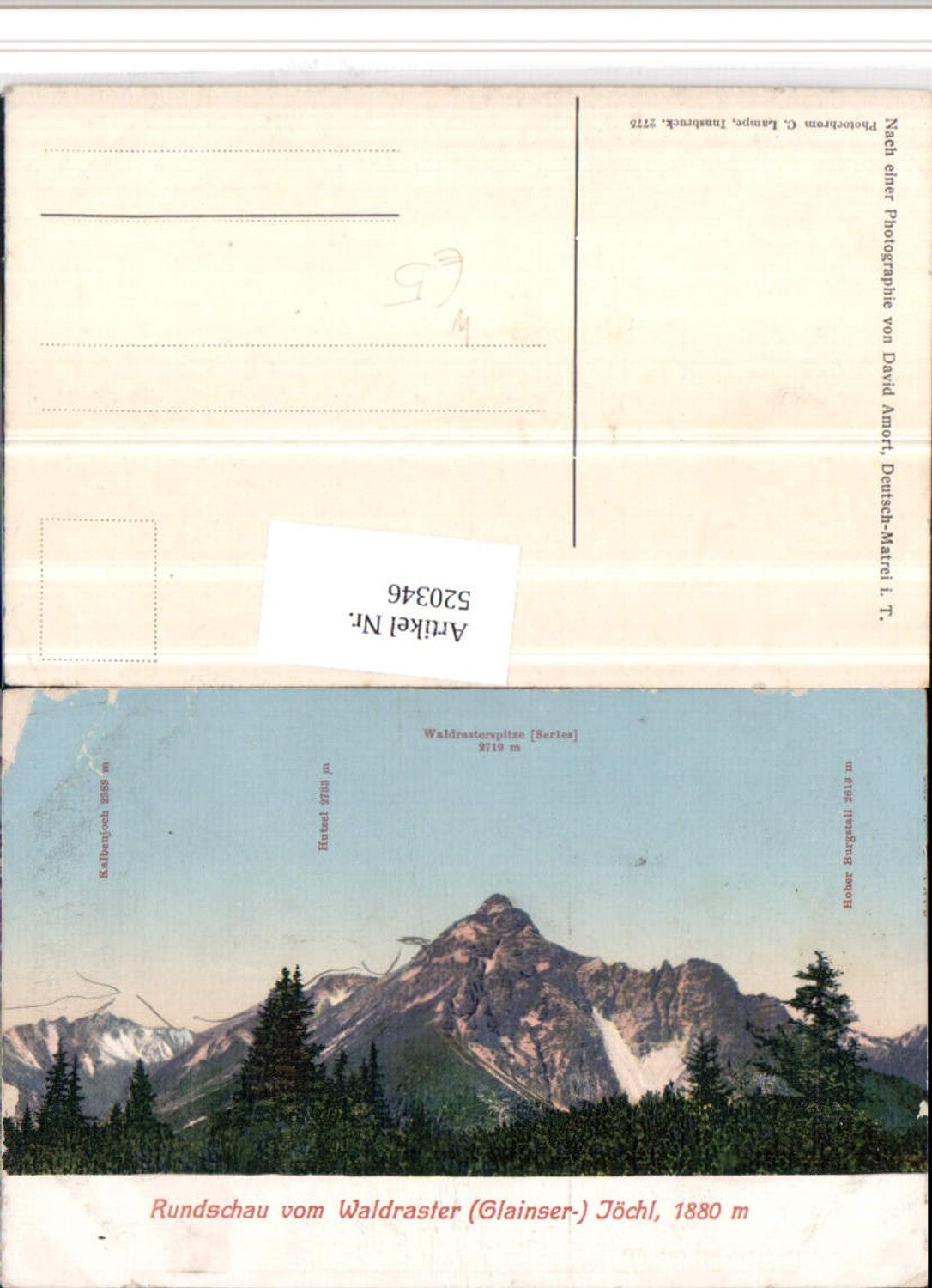 Alte Ansichtskarte – Old Postcard