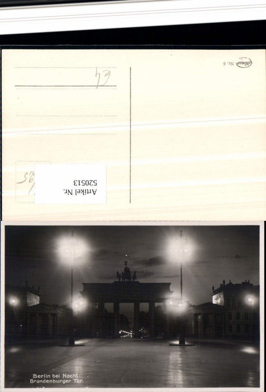 520513,Berlin bei Nacht Brandenburger Tor Mitte Dorotheenstadt