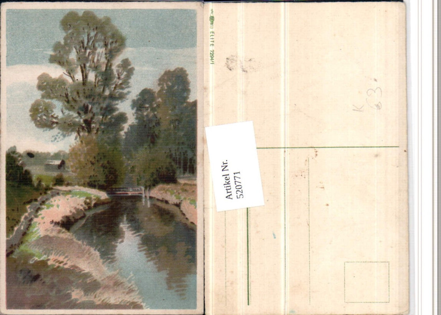 520771, Artist AK Landscape River Bridge