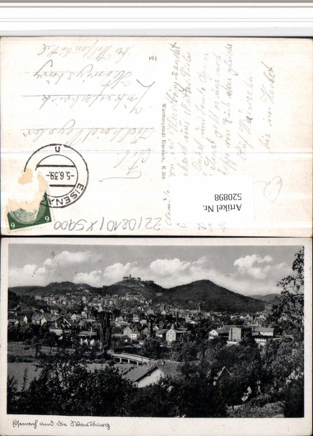 520898, Eisenach Total with Wartburg Castle