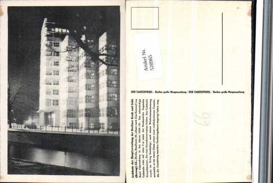 520965,Berlin Tiergarten Mitte BEWAG AG Verwaltung