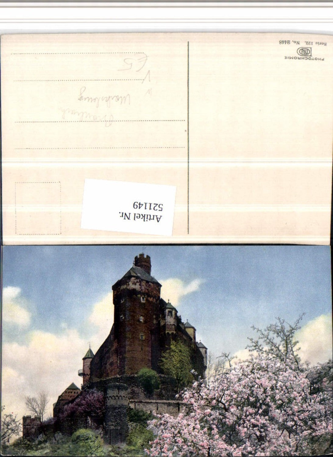 521149,Photochromie Nenke & Ostermaier 122/2448 Braubach Marksburg Burg
