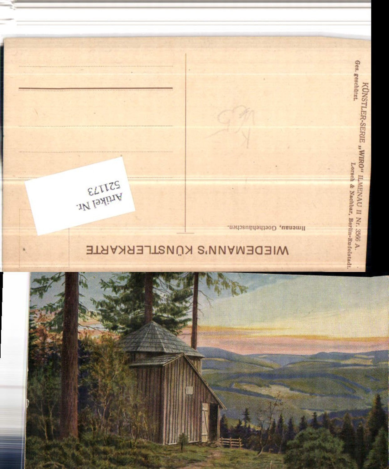 521173,Wiro AK 3566A Ilmenau Goethehäuschen Hütte Landschaft