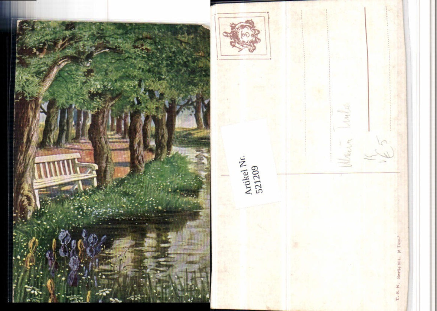 521209,Theo Stroefer 904 Künstler Maxim Trübe Landschaft Fluss Allee