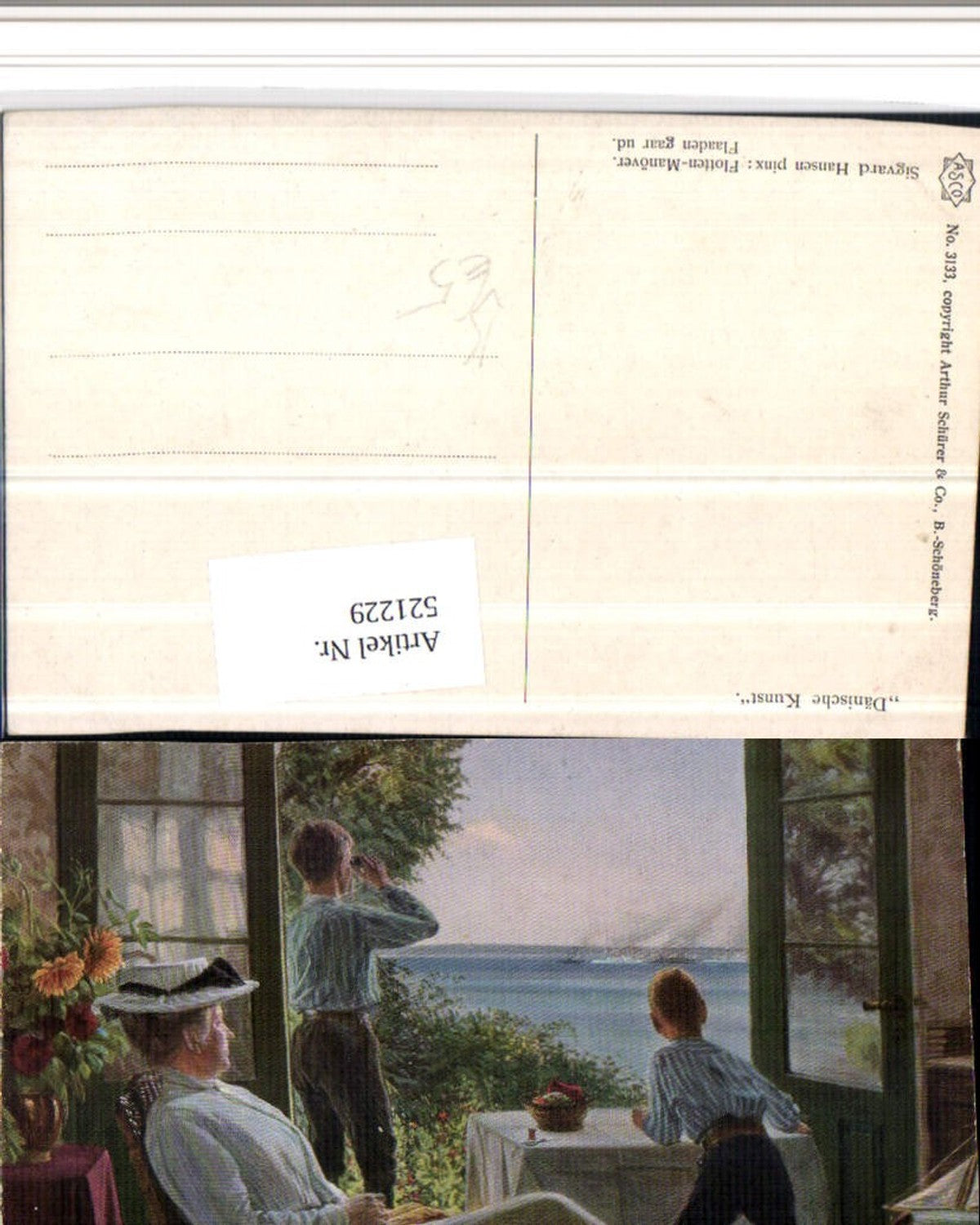521229,Asco AK 3133 Künstler Sigvard Hansen Flotten-Manöver Kinder