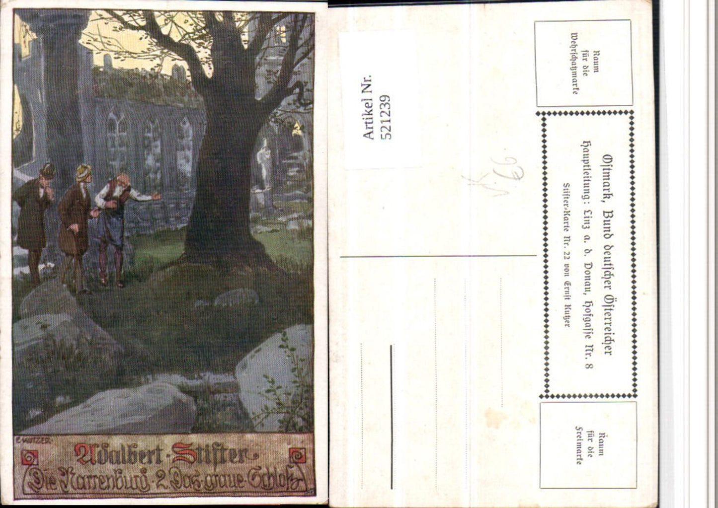 521239,Bund Deutscher Österreicher 22 Künstler Ernst Kutzer Narrenburg Baum