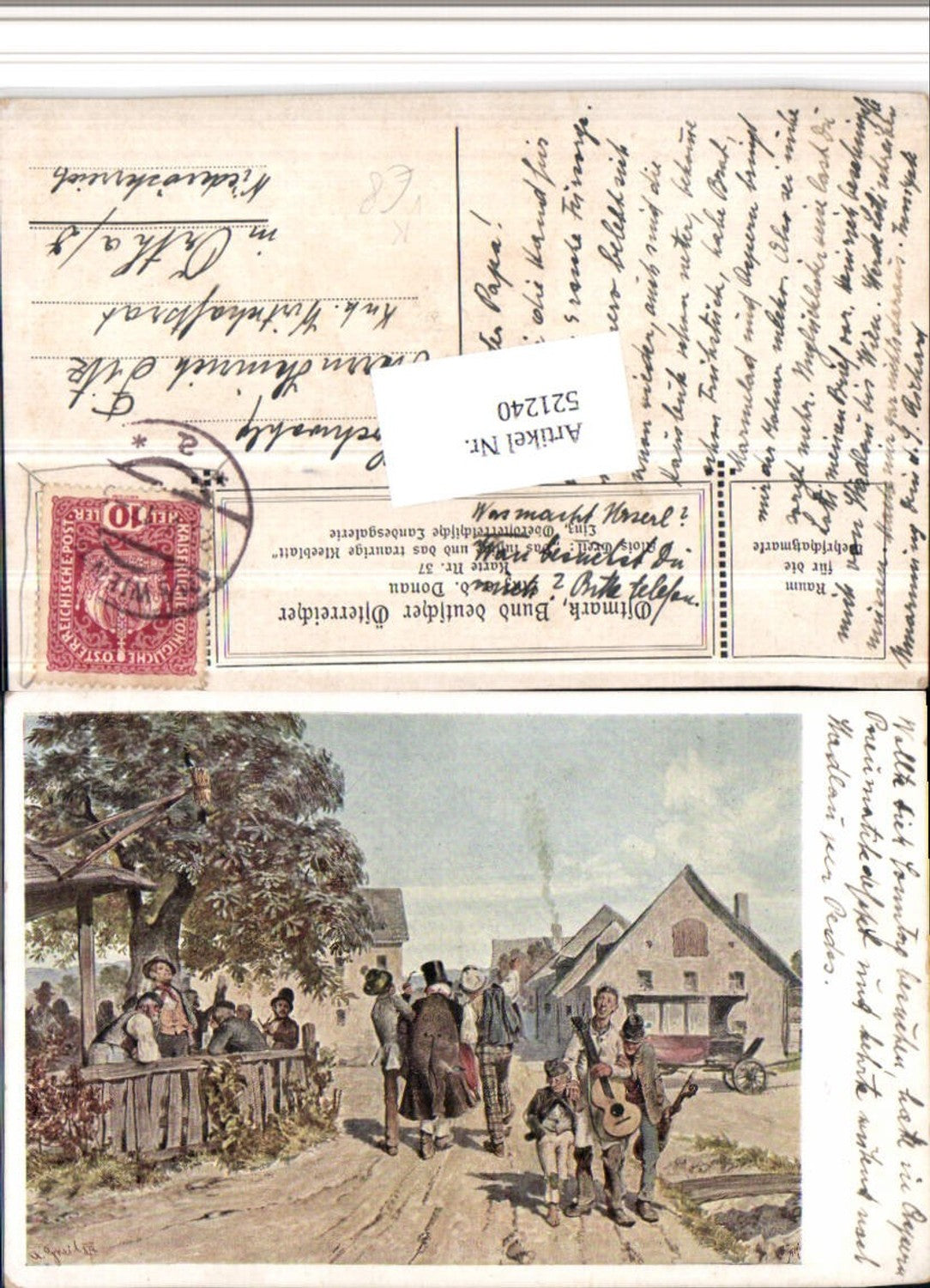 521240,Bund Deutscher Österreicher 37 Künstler Alois Greil Lustige u. Traurige Kleeblatt