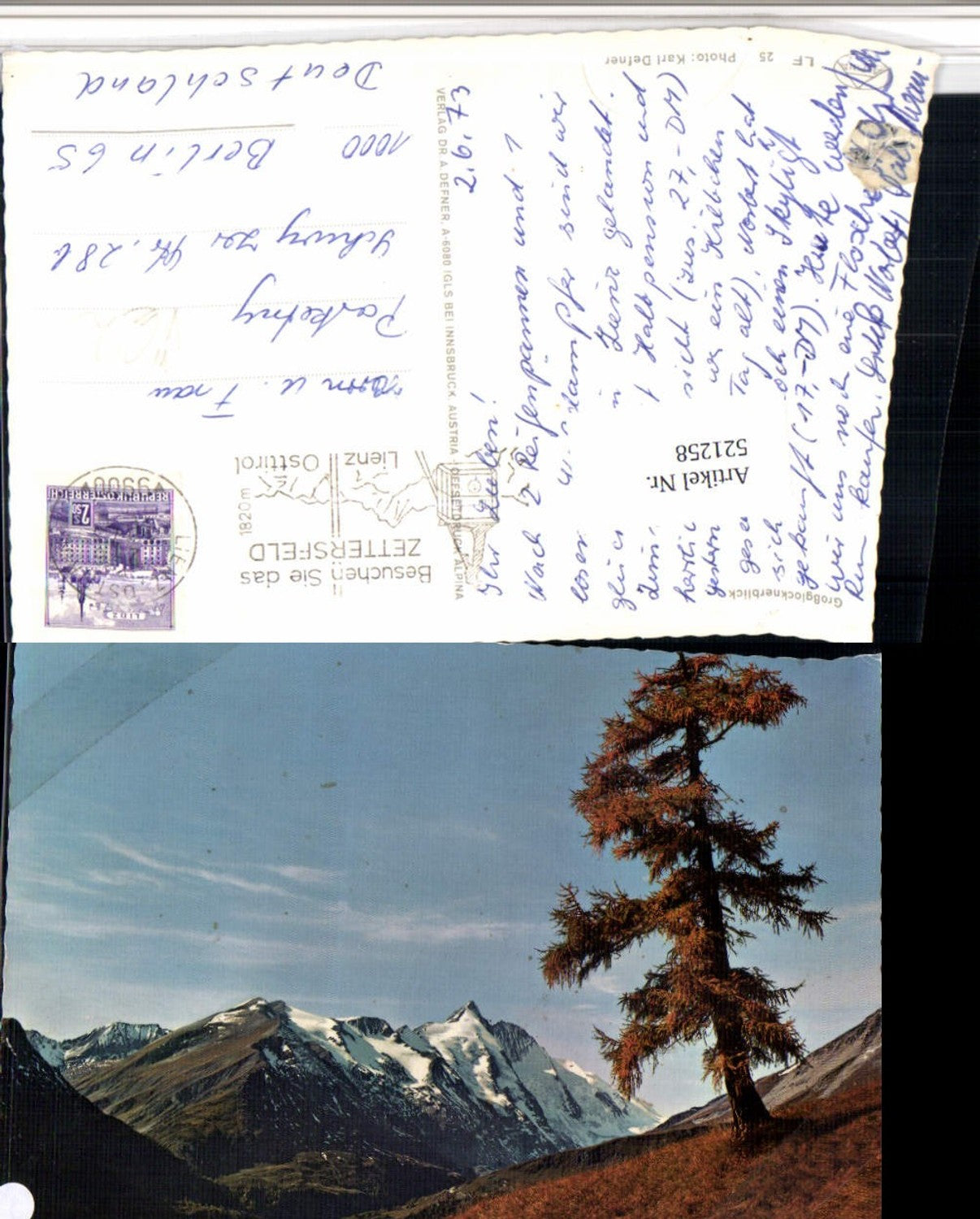 521258,Photo art Karl Defner LF 25 Großglockner view near Heiligenblut mountain scenery
