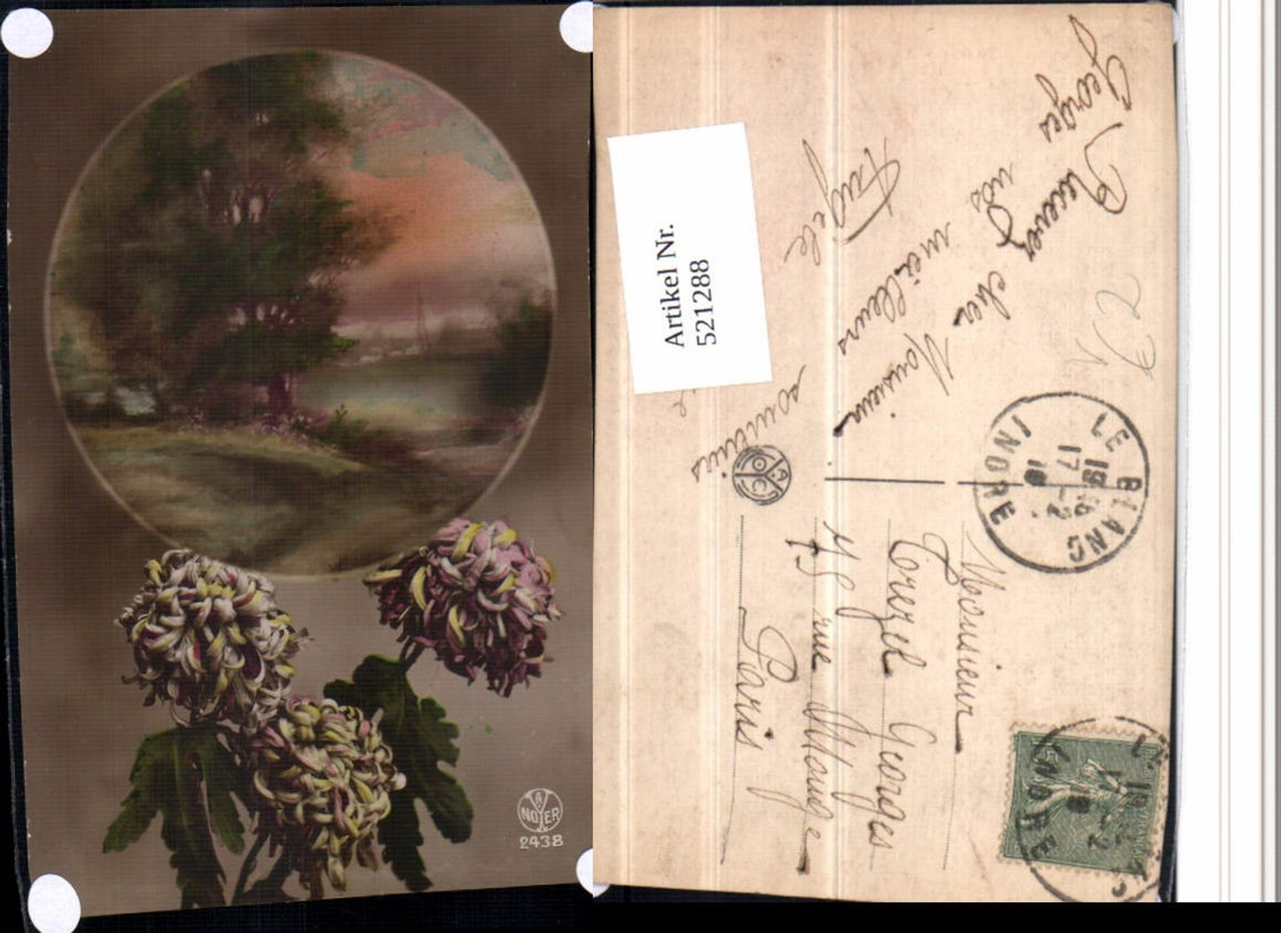 521288,Fotokunst A. Noyer 2438 Landschaft Passepartout Blumen