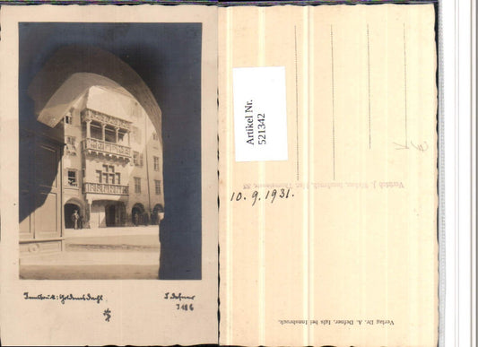 521342,Fotokunst Dr. Defner I186 Innsbruck Goldenes Dachl
