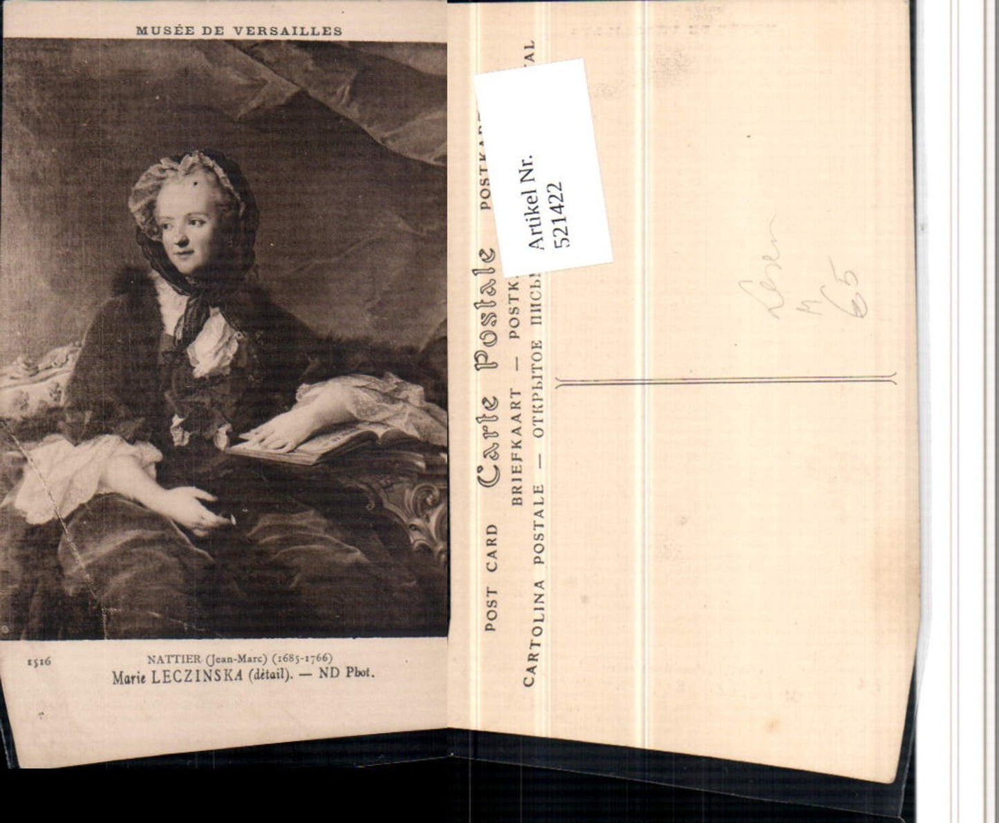 521422,Künstler AK Jean-Marc Nattier Marie Leczisnka Frau Buch Lesen
