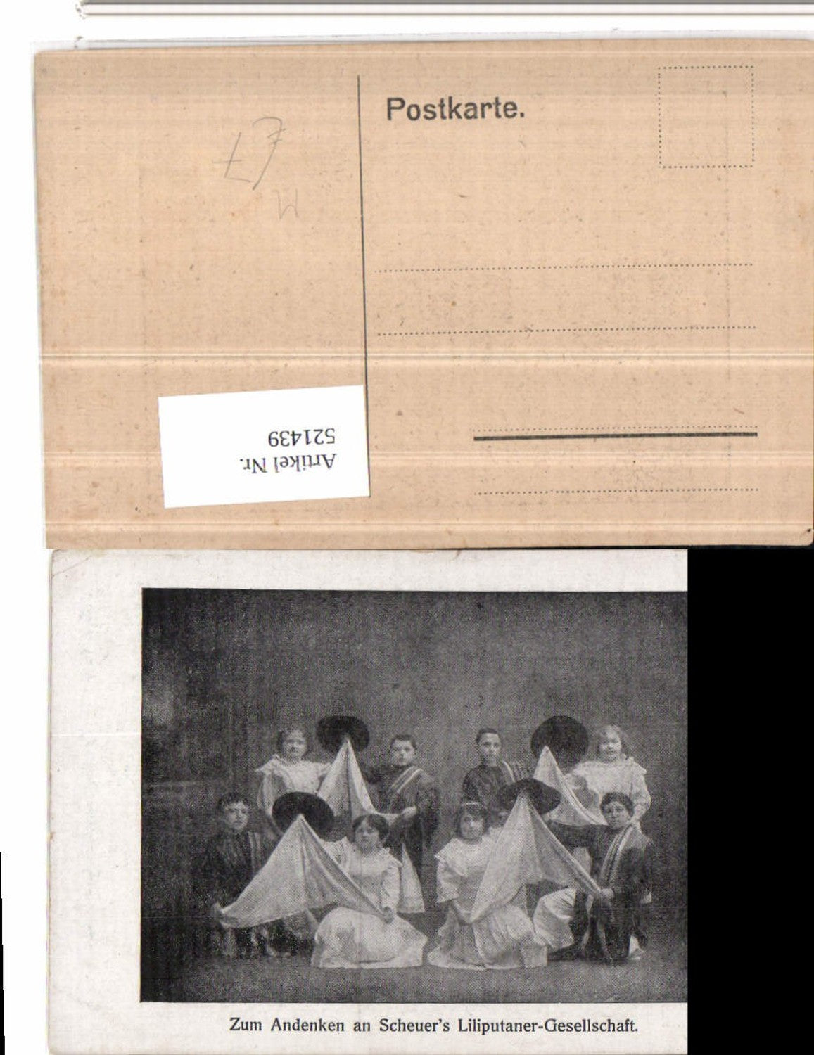 521439,Zum Andenken an Scheuers Liliputaner Gesellschaft Liliput Gruppe