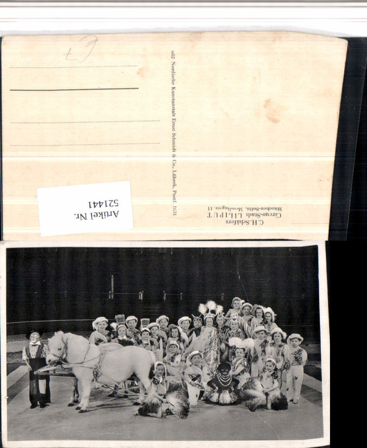 521441,C.H. Schäfers Circus Stadt Liliput Liliputaner Pony