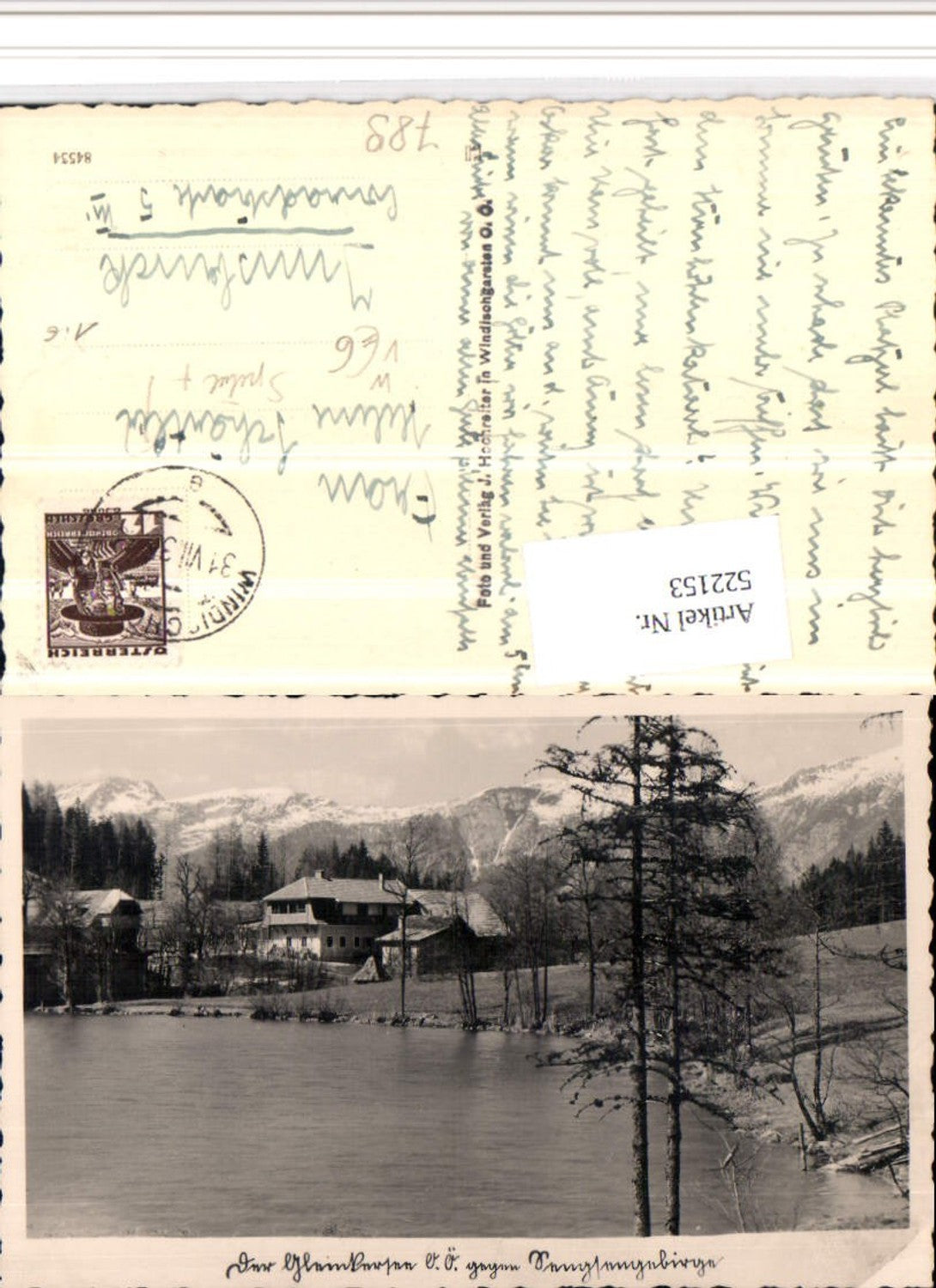 522153,Gleinkersee See b. Spital am Pyhrn Bergkulisse pub J. Hochreiter