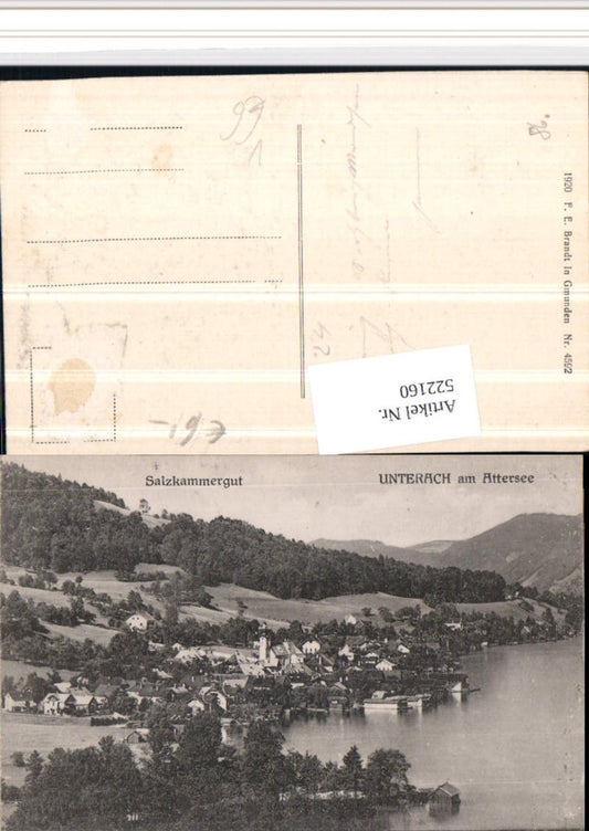 522160,Unterach am Attersee Totale pub F.E. Brandt 4592