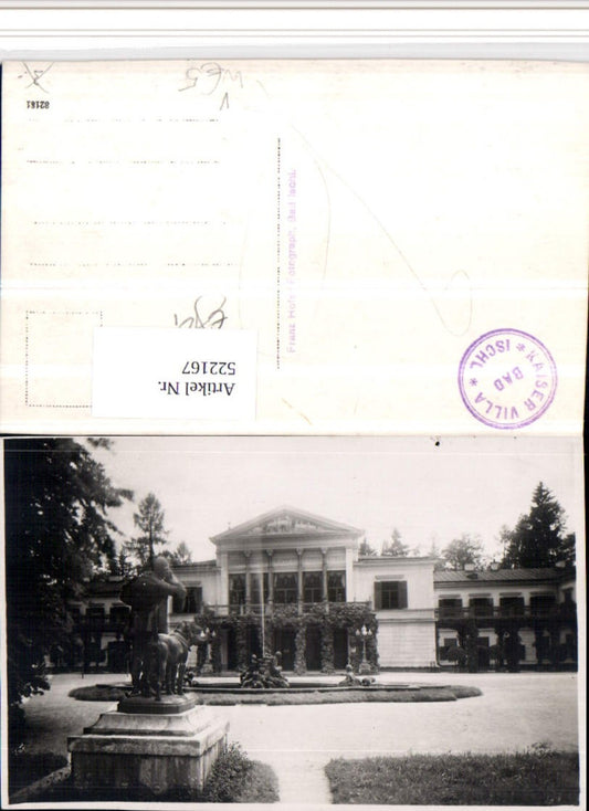 522167,Bad Ischl Kaiservilla Statue pub Franz Hofer