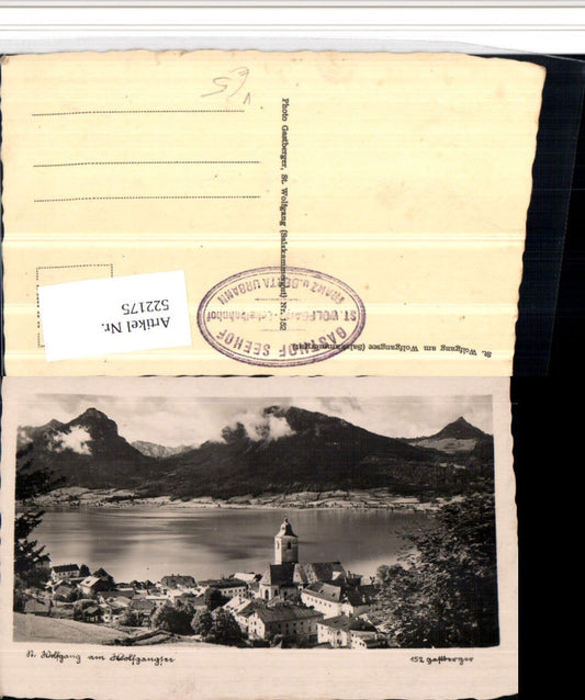 522175,St. Wolfgang am Wolfgangsee Totale Bergkulisse pub Gastberger 152