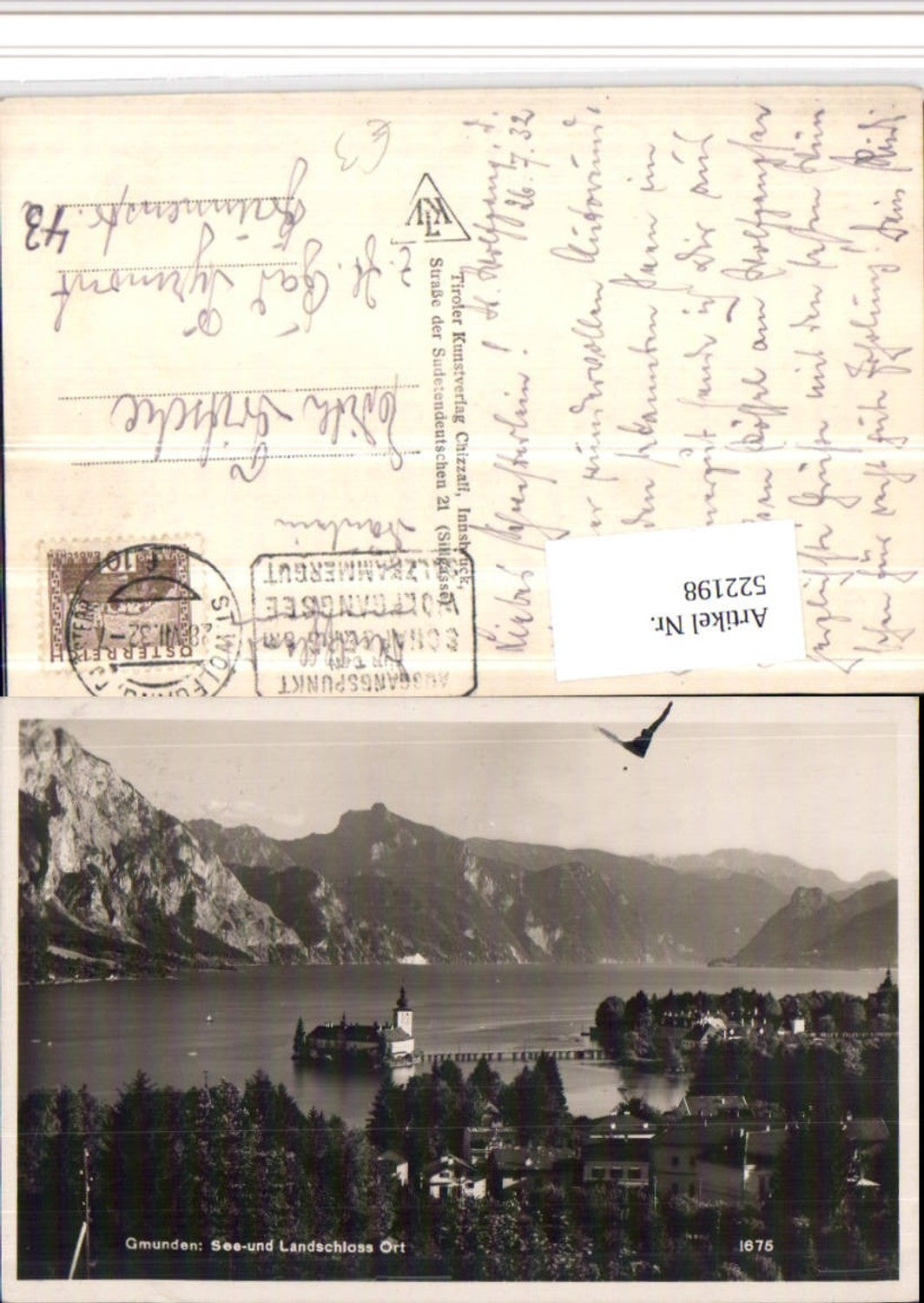 522198,Gmunden See- und Landschloss Ort Orth Bergkulisse