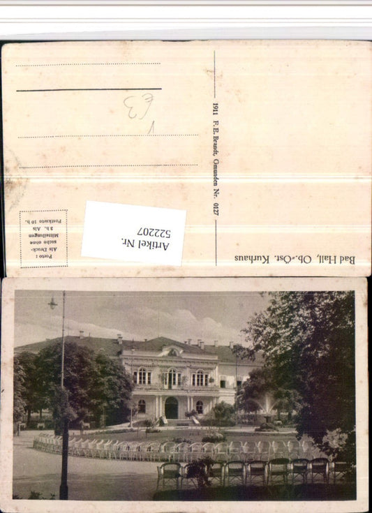 522207,Bad Hall Kurhaus pub F.E. Brandt 0127