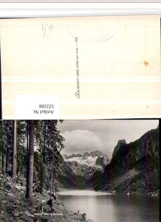 522208,Gosau-See b. Gosau m. Dachstein Bergkulisse