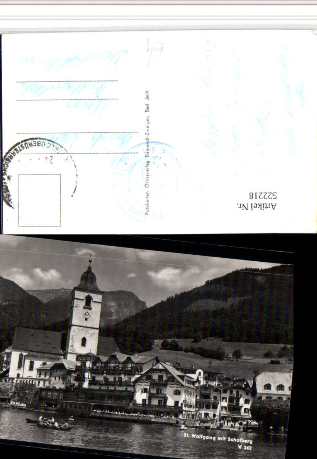 522218,St. Wolfgang Teilansicht Kirche m. Schafberg