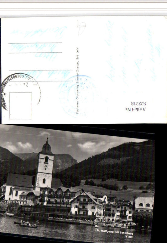 522218,St. Wolfgang Teilansicht Kirche m. Schafberg