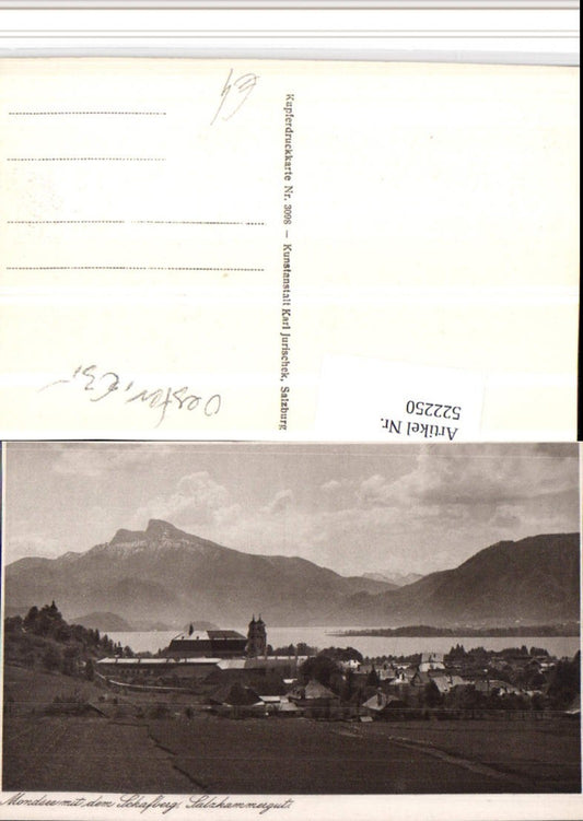 522250,Mondsee Totale m. Schafberg Bergkulisse